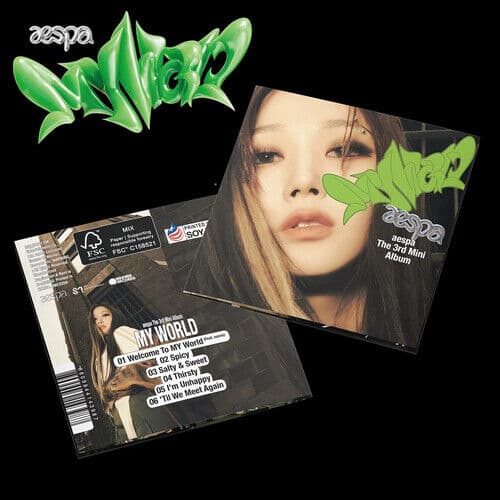 aespa : MY WORLD - The 3rd Mini Album (Giselle) CD Album Digipak (2023)