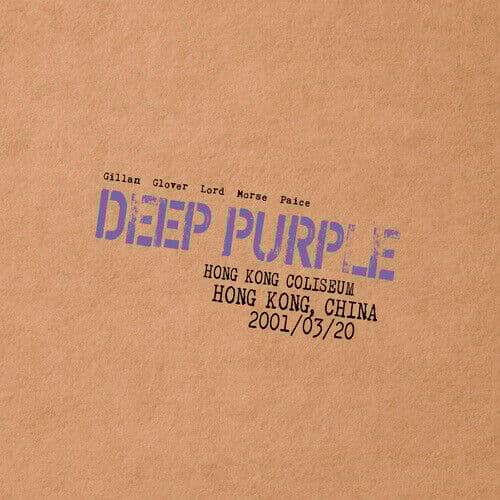 Deep Purple : Live in Hong Kong 2001 CD Album Digipak 2 discs (2022)