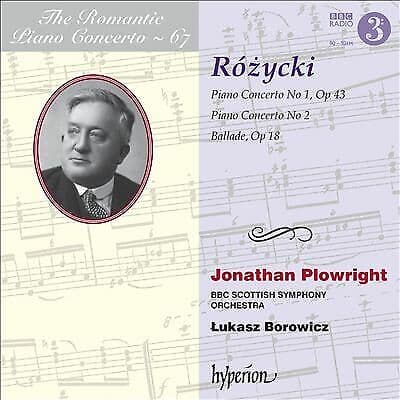 Jonathan Plowright; Lukasz Borowicz: BBC : RoZycki: Piano Concertos CD