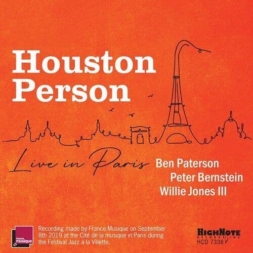 Houston Person : Houston Person Live in Paris CD Album (Jewel Case) (2021)