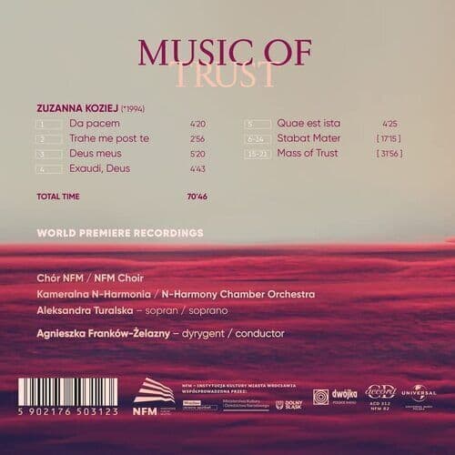 Zuzanna Koziej : Zuzanna Koziej: Music of Trust CD (2023)