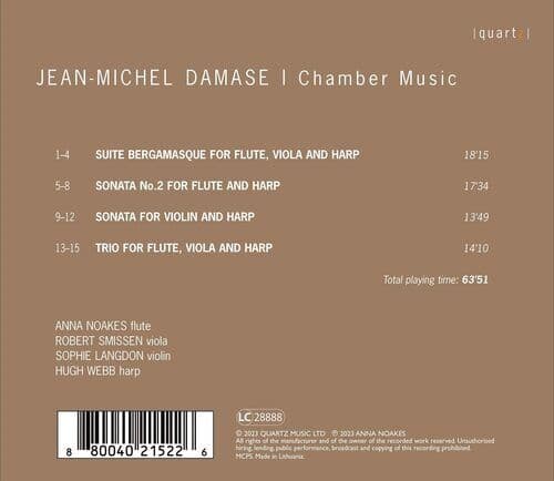 Jean-Michel Damase : Jean-Michel Damase: Music for Flute, Violin, Viola and