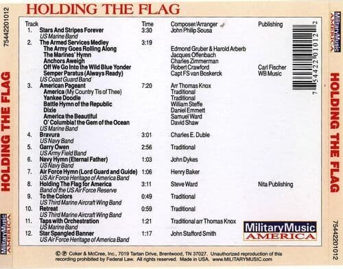 United States Air Force Band : Holding the Flag CD (2003)