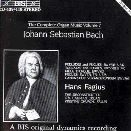 Hans Fagius : Bach: The Complete Organ Music, Vol. 7 CD