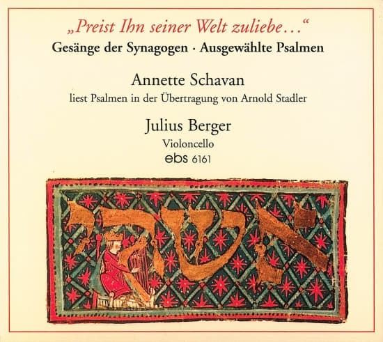 Annette Schavan Julius Berger - A Psalm Selection (CD)
