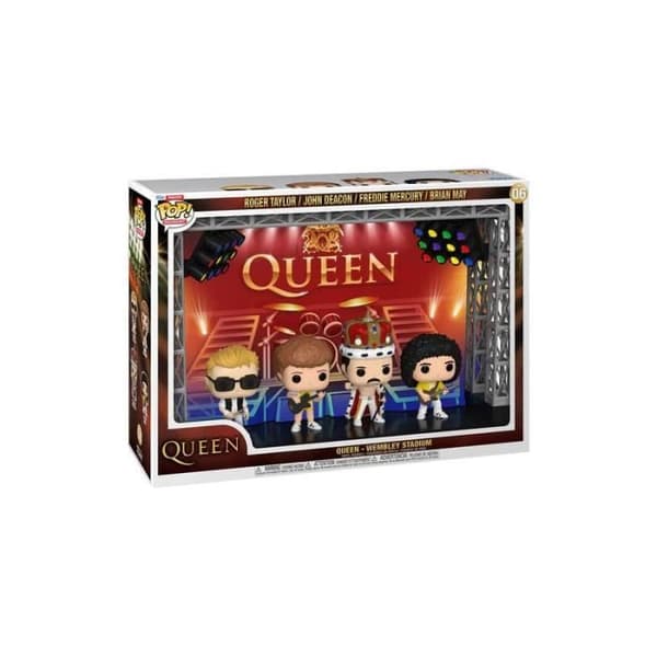 Queen pack 4 POP Moments Deluxe vinylfigurer Wembley Stadium