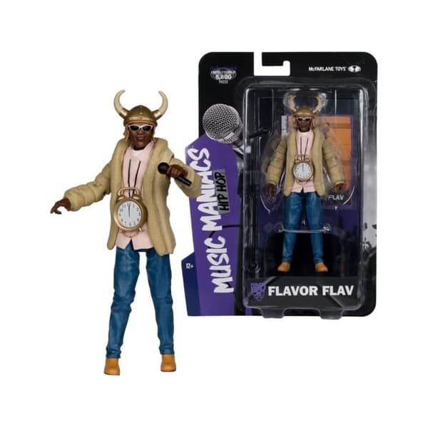 McFarlane Toys - Public Enemy - Figur Figuriner Musikmaniacs Hip Hop Flavor Flav 16 cm