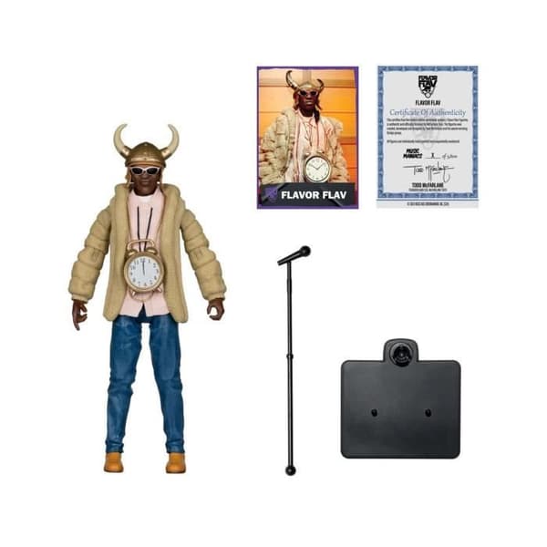 McFarlane Toys - Public Enemy - Figur Figuriner Musikmaniacs Hip Hop Flavor Flav 16 cm