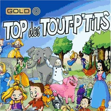 CD - Sony - Le Top des Tout p'tits - Guldmetallåda - Metallåda - 4 CD