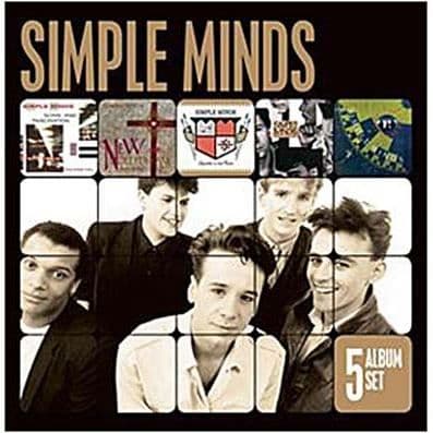 5 CD-box: Sons and fascination - New gold dream - Sparkle in the rain Once av Simple Minds