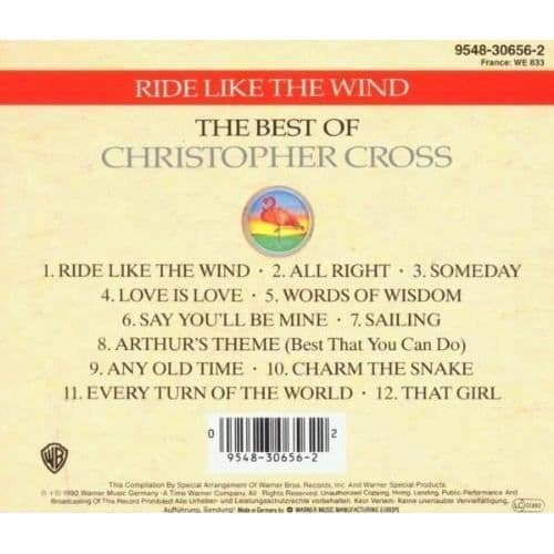 Album - Christopher Cross - The best of - Box - 12 spår - Ride like the wind