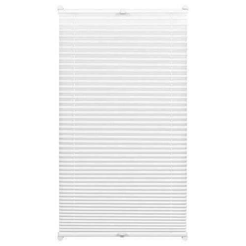 Gardinia 33408 Easyfix Thermo Plissee Blackout plisségardin med 2 spår, vit, 80 x 130 cm