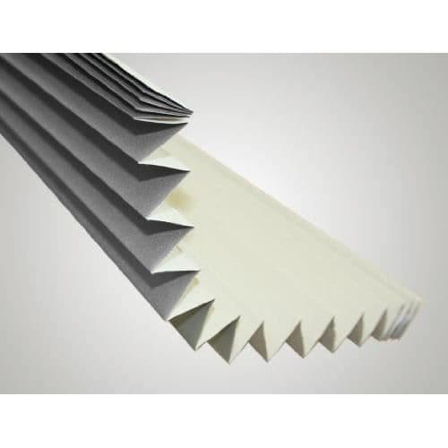 Gardinia 33414 Easyfix Thermo Blackout plisségardin med 2 spår, elfenben, 70 x 130 cm