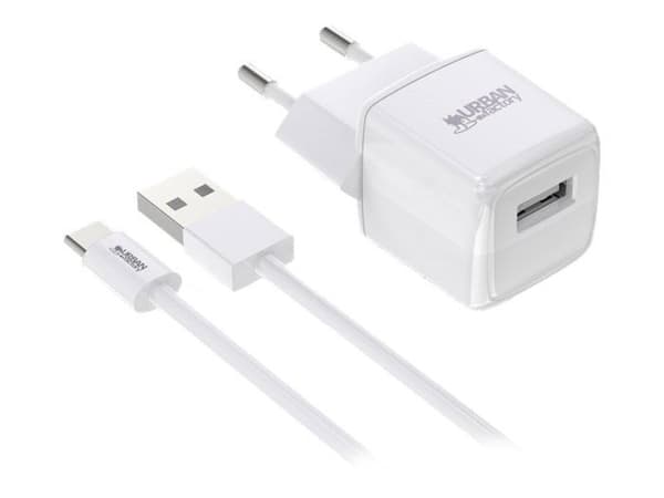Laddare - Urban Factory - Powee - 12 Watt - USB Typ A - Vit