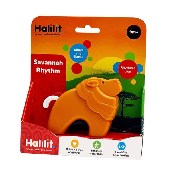 HALILIT Rattle Savannah rhythm, Lion