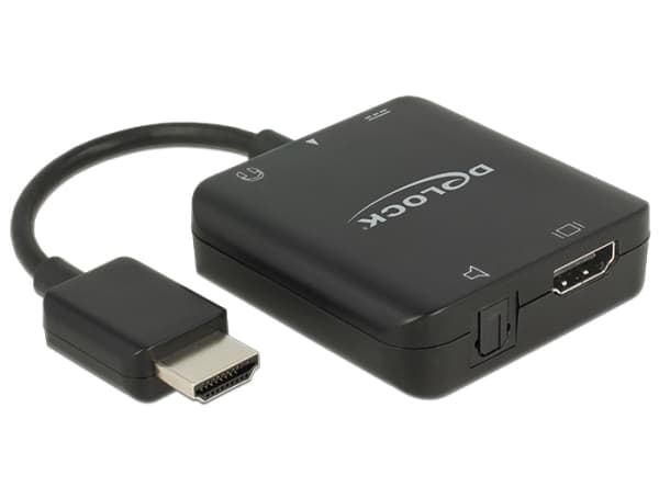 Delock 4K compact - HDMI-lydsignalutskiller - svart