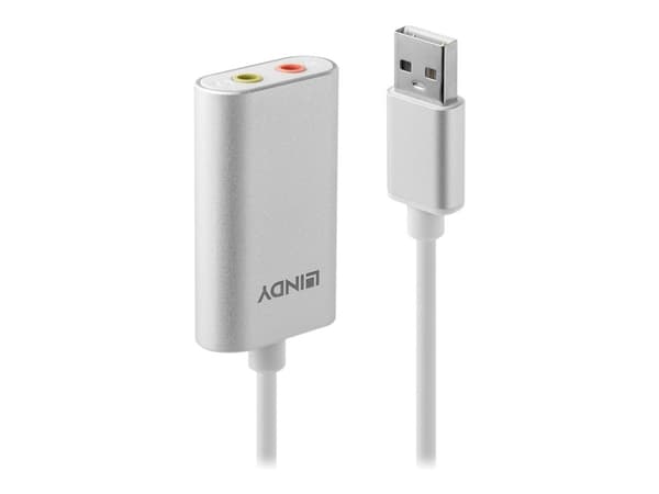 Lindy USB Type A to Audio Converter - Ljudkort - stereo - USB