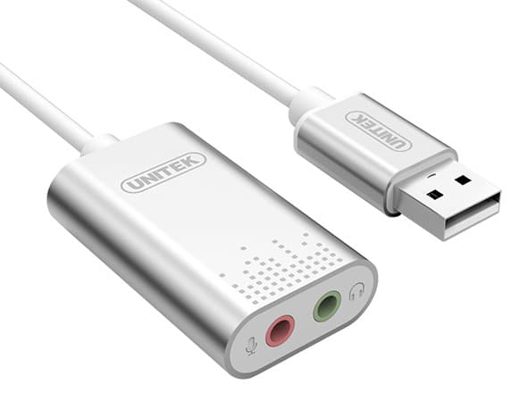 Unitek Y-247A - Ljudkort - 16-bitars - 48 kHz - stereo - USB 2.0