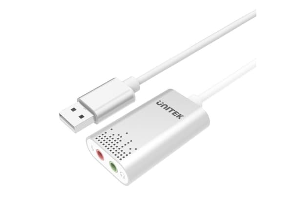 Unitek Y-247A - Ljudkort - 16-bitars - 48 kHz - stereo - USB 2.0