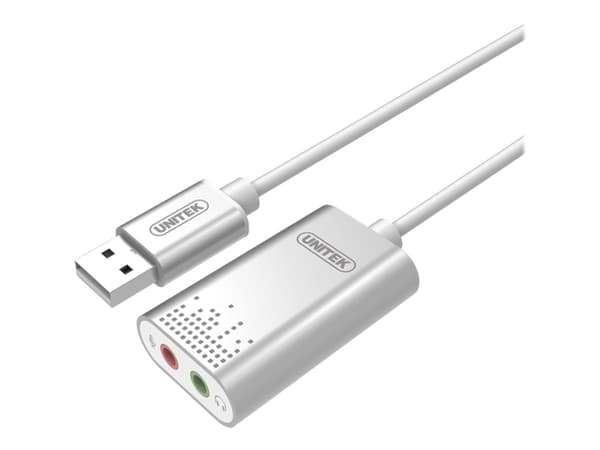 Unitek Y-247A - Ljudkort - 16-bitars - 48 kHz - stereo - USB 2.0