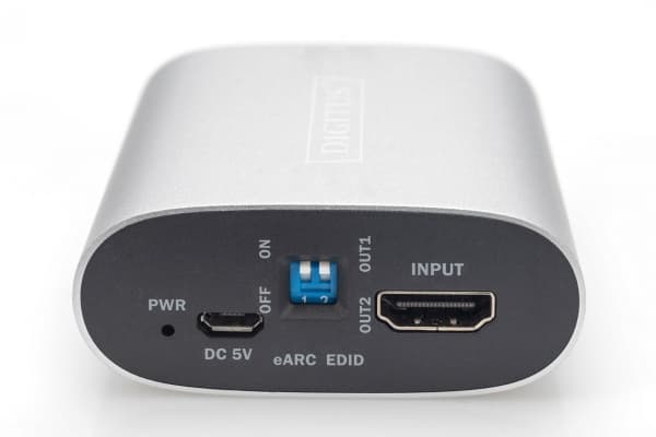 DIGITUS DS-45337 - Video/lyd-splitter - 2 x HDMI - stasjonær