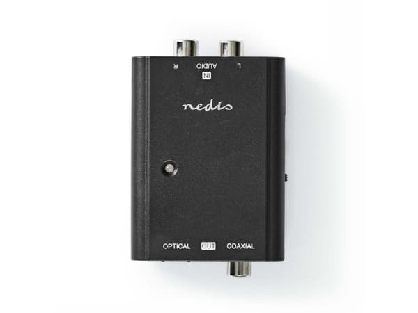 Nedis ACON2508BK, USB Type-A, 5 V, 57 mm, 50,5 mm, 23 mm, 44 g