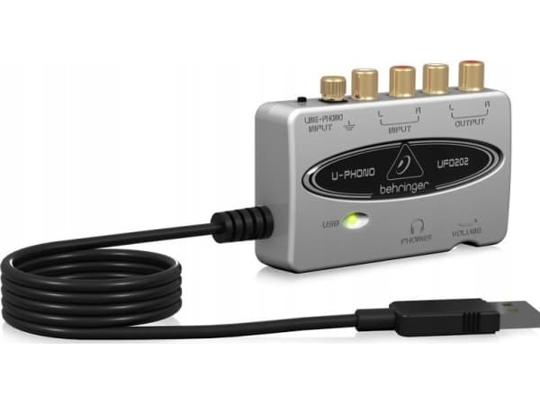 Behringer U-phono UFO202, USB Type-A, 88 mm, 60 mm, 22 mm, 100 g