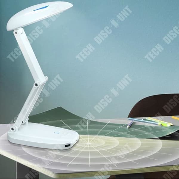 TD® Multifunktionell hopfällbar bordslampa ögonskydd trådlös laddning studentdedikerad intelligent bordslampa