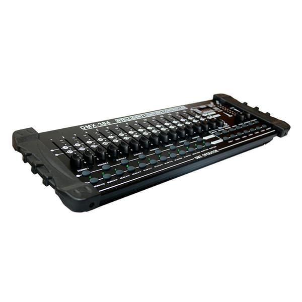DMX 384 -ohjain, lavavalaisimen ohjaus, 3-napainen XLR-liitin