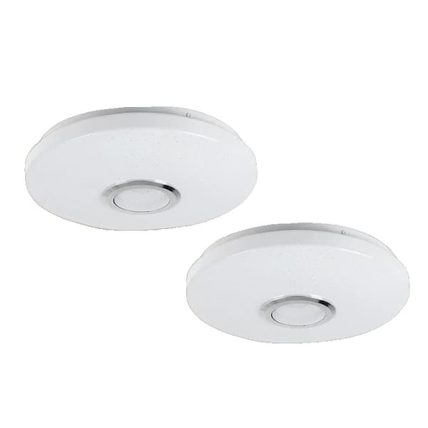Taklampa, Musikhögtalare, RGB Dämpning,2Delar-33CM
