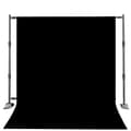 Miniatyrbild 1 av 2: Backdrop Ställkit, Justerbar Höjd, Hållbart Muslinmaterial,Med Black Frabic, 2,4x3M