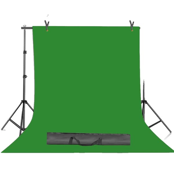 Justerbart bakgrundsställningskit, hållbar aluminiumlegering, mångsidig för fotografering,2000x2000, Grön