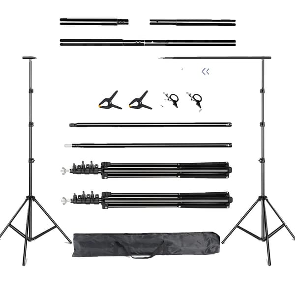 Valokuvaus- ja videostudio-taustateline, säädettävä korkeus, kestävä ja kannettava,2.6x3M, Uusi joustava