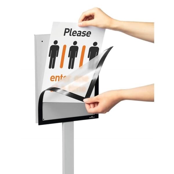 Support Info Stativ Basic A3 - DURABLE - Antracitgrå - Vit