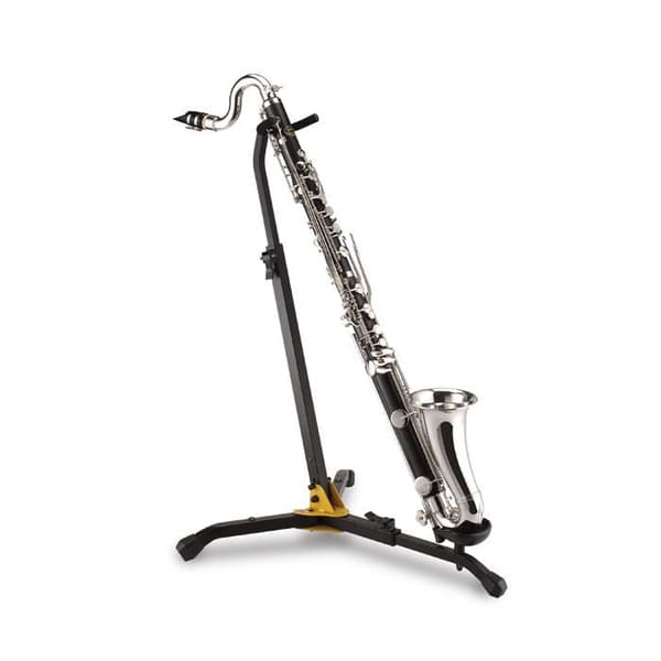 Stöd för fagott eller basclarinett - HERCULES STANDS - DS561B - Svart och gul - Svängbara ben