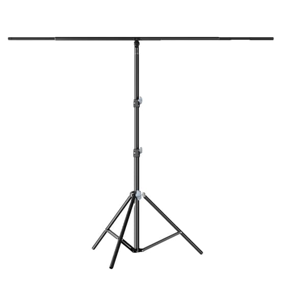 Taustatelineen sarja, säädettävä korkeus 260 cm, poikkipalkin pituus 59-200 cm,2x2.6M