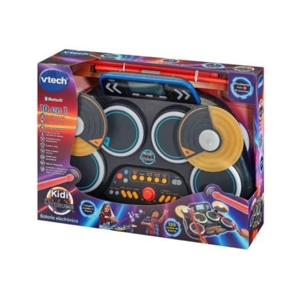 VTech Kidi DJ Trummor LCD Bluetooth Inspelare Neonbelysning
