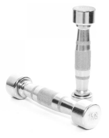 Chromed dumbbell TOORX MC-1 1kg
