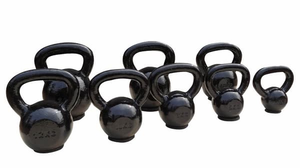 Kettlebell cast iron with rubber base TOORX 10kg
