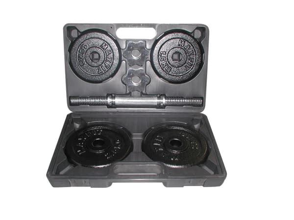 Cast iron weight dumbbells set with case TOORX 1.5-10 kg