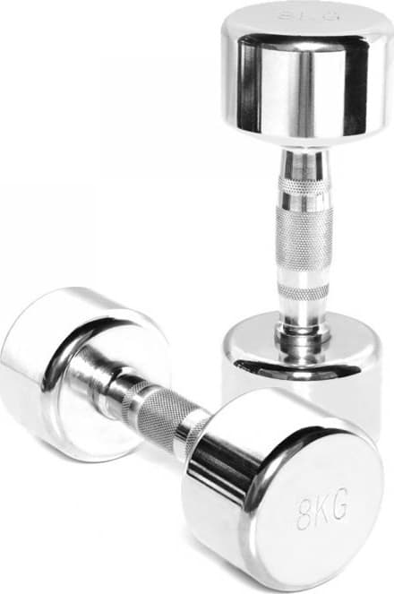 Chromed dumbbell TOORX MC-8 8kg