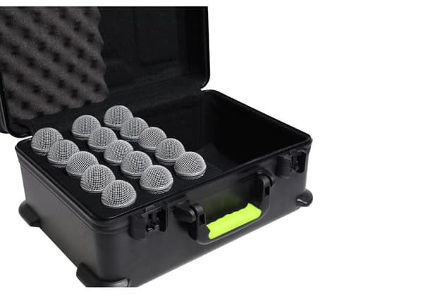 Shure SH-MICCASEW06 - muovikotelo kahvalla mikrofonien kuljettamiseen