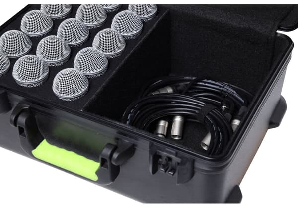 Shure SH-MICCASEW06 - muovikotelo kahvalla mikrofonien kuljettamiseen