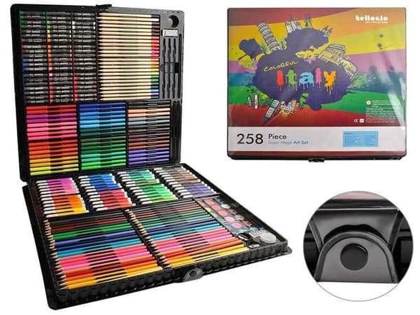 Målarset 258 delar Super Mega Art Set