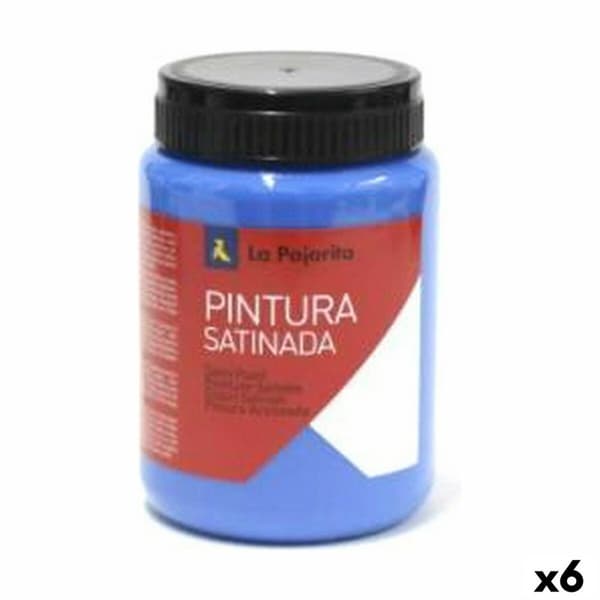 Tempera La Pajarita Intense L-12 Blue Satin finish (35 ml) (6 Units)