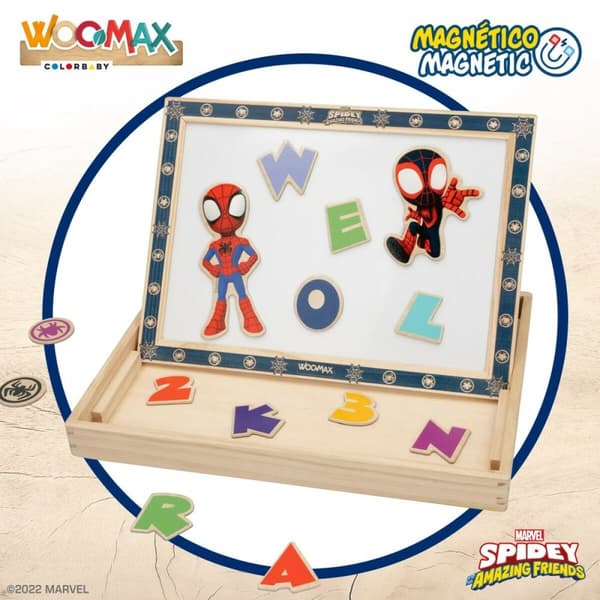 Magnetic board Spider-Man Wood 29,5 x 2,5 x 22 cm (6 Units)