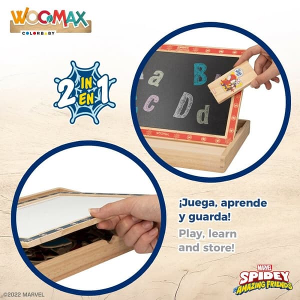 Magnetic board Spider-Man Wood 29,5 x 2,5 x 22 cm (6 Units)