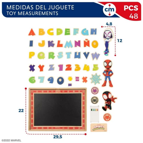 Magnetic board Spider-Man Wood 29,5 x 2,5 x 22 cm (6 Units)