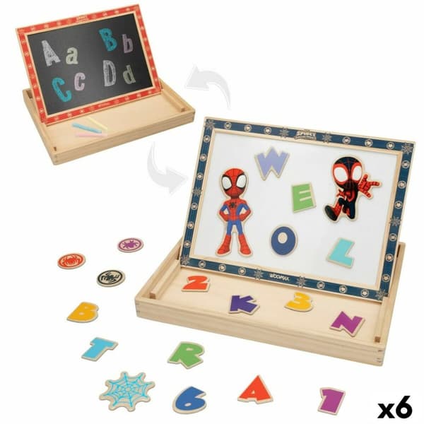 Magnetic board Spider-Man Wood 29,5 x 2,5 x 22 cm (6 Units)