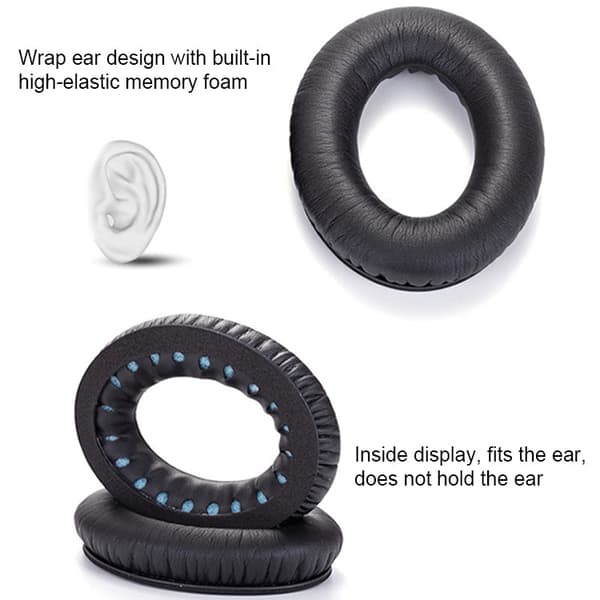 Korvatyynyt BOSE QC2 / QC15 / AE2 / QC25 / QC35 (Black)